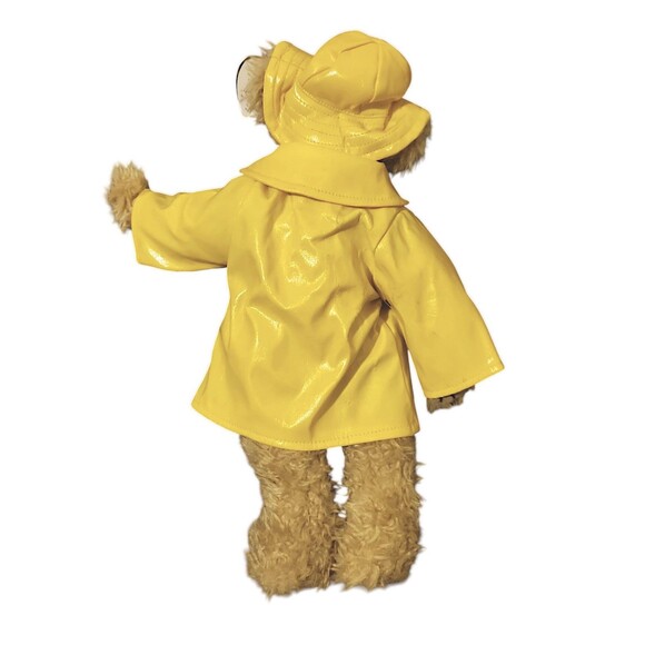 Vintage 1993 Ty Originals Gordon Plush Jointed Brown Bear Yellow Raincoa… - Picture 5 of 5